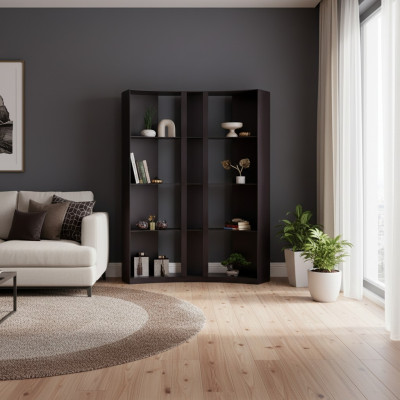 Geschwungenes Regal Trennwand Trennschrank Regal Raumteiler
