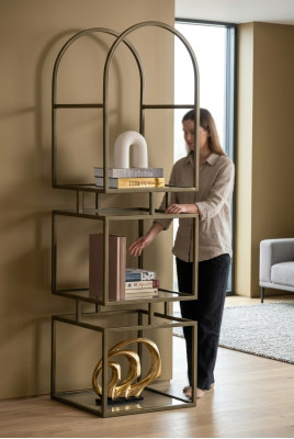 Bücherregal – geometrisch, modern und stilvoll organisiert Vintage Möbel