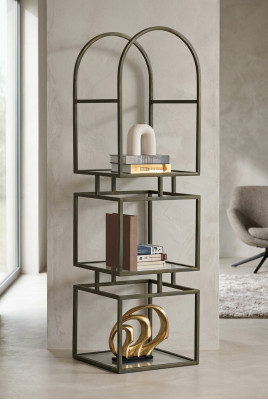 Bücherregal – geometrisch, modern und stilvoll organisiert Vintage Möbel
