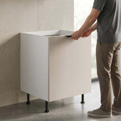 Standunterschrank Küchenunterbau-Schrank Holzschrank Küchenschrank Weiß
