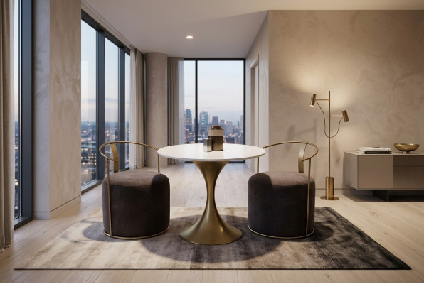 Design Restaurant Einrichtung Bistro Tisch Lounge Sessel 3tlg Set