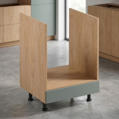 Küchenschrank Schrankmodul Basis-Unterschrank Unterbau für Herd Holz