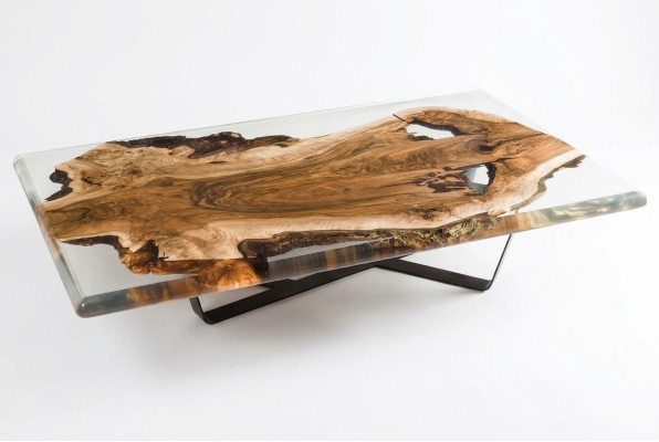Couchtisch aus Holz in Braun modern elegant