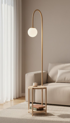 Stilvolle Stehlampe mit integriertem Tisch Komfort Vintage Lampe