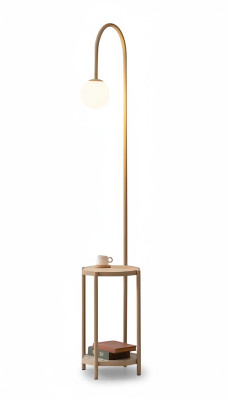 Stilvolle Stehlampe mit integriertem Tisch Komfort Vintage Lampe