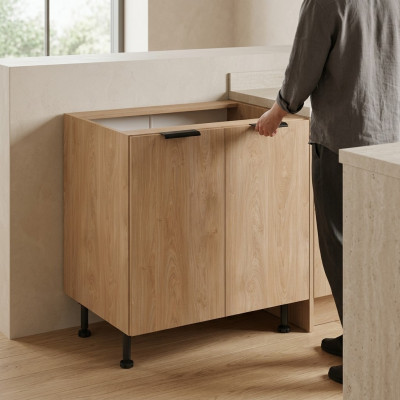 Basis-Unterschrank mit Ablage Küchenschrank Küchenunterschrank Küche