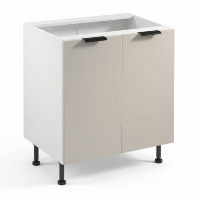 Küchenunterschrank Küchenmodul Küchenschrank Doppeltüriger Küche Weiß