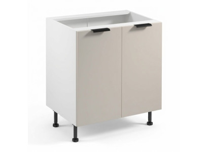 Küchenunterschrank Küchenmodul Küchenschrank Doppeltüriger Küche Weiß