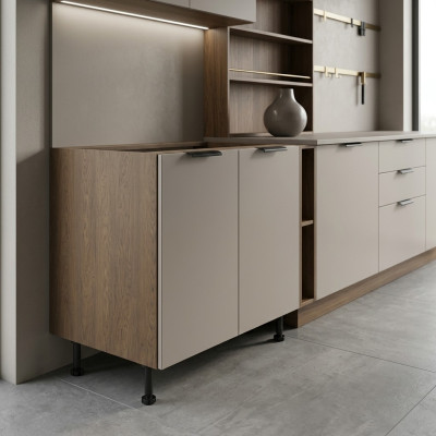 Basis-Unterschrank Küchenschrank Standunterschrank Regalschrank Holz