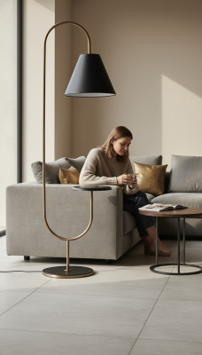 Design Stehlampe Eckleuchte Sofa Wohnzimmer Stehlampen Beleuchtung