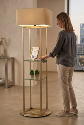 Lampenregal Stilvolle Kombination aus Beleuchtung Stehleuchte Lampe Leuchte