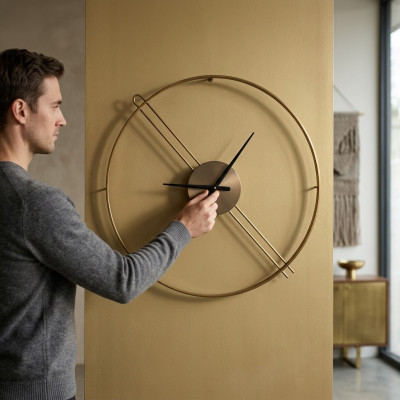 Moderne Wanduhr für stilvolle Akzente an jeder Wand Uhr Möbel 90cm