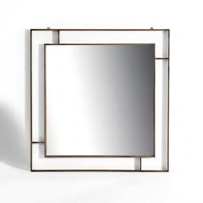 Eleganter quadratischer Wandspiegel jedes moderne Zuhause Wohnzimmer Tisch