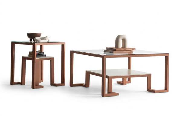 Satztisch Tischset Couchtisch und Beistelltisch 2tlg. Wohnzimmer Tisch