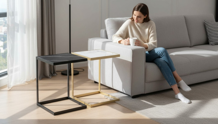 2er-Set Beistelltische – modern, platzsparend und vielseitig einsetzbar