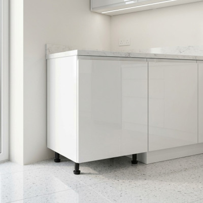 Basis-Unterschrank Standunterschrank Küchenschrank Mittelboden Hochglanz