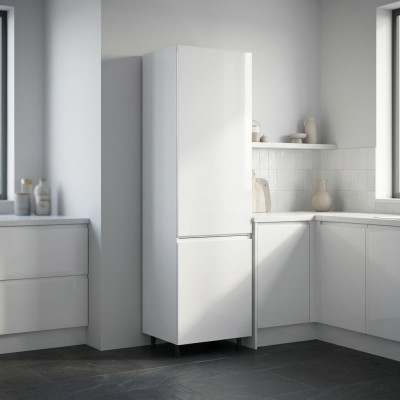 Hochschrank für Einbaukühlschrank Kühlschrankschrank Küchenschrank Weiß