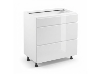Schubladenschrank Unterschrank Schubladenkommode Küchenschrank Hochglanz