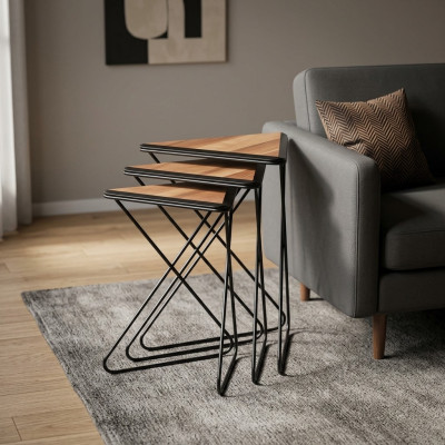 Dreieckige Beistelltische - modernes Design, platzsparend und stilvoll