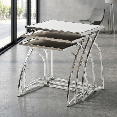 Satztisch Couchtisch Beistelltisch Wohnzimmertisch Stilvoll Modern 3tlg.