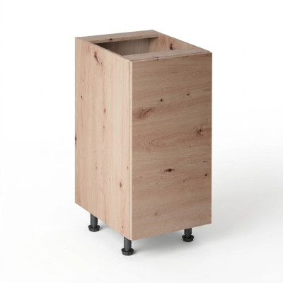 Küchenunterschrank Basis-Unterschrank mit Mittelboden Küchenschrank Beige