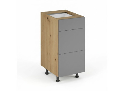 Schubladenschrank Kommode Küchenunterschrank 3 Schubladen Küchenschrank