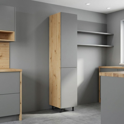 Küchenhochschrank mit Regalfächern Stauraumschrank Küchenschrank Hoch