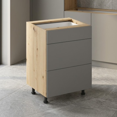 Küchenunterschrank Schubladenschrank Auszugsschrank 3 Schubladen Küche