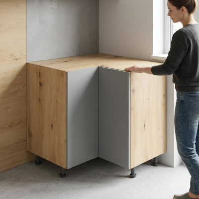 Eck-Küchenunterschrank Unterschrank Winkelschrank Eckunterschrank Küche