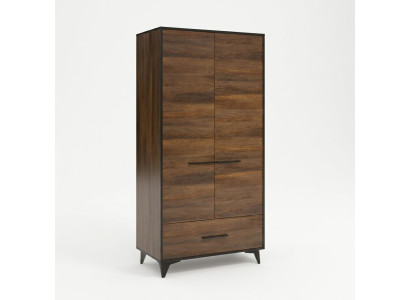 Garderobenschrank Schrank Kleiderschrank Kleiderstange Schublade Holz