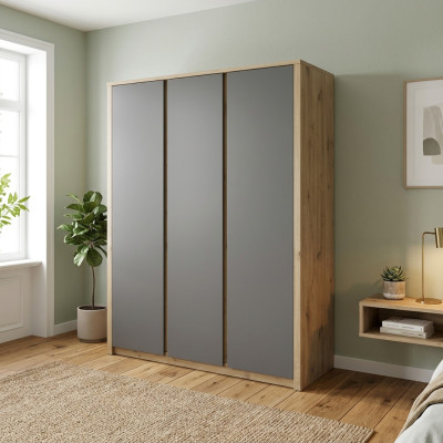 Stoffschrank Kleiderschrank Garderobenschrank 2 stabilen Kleiderstangen