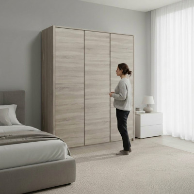 Kleiderschrank Schlafzimmerschrank Stoff Mehrzweckschrank Holzwerkstoff
