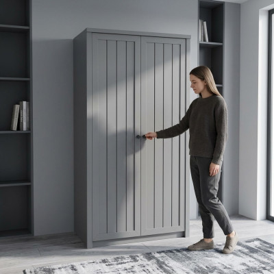 Stoffschrank Kleiderschrank aus Stoff Kleiderstange Schlafzimmerschrank