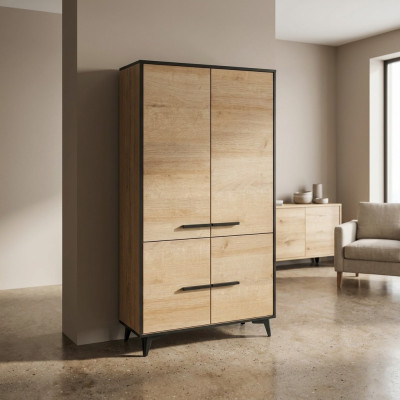 Schlafzimmerschrank Stoff Kleiderschrank Garderobenschrank Holzwerkstoff