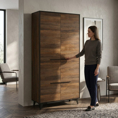Garderobenschrank Stoffschrank Kleiderschrank aus Stoff Mehrzweckschrank