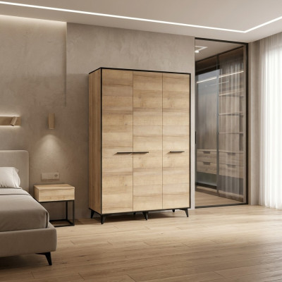 Garderobenschrank Kleiderschrank mit Kleiderstange Stoff Mehrzweckschrank
