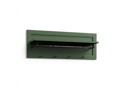 Wandgarderobe Wandablage Hakenleiste mit Kleiderstange Garderobenleiste