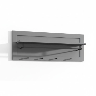 Wandgarderobe Garderobenleiste Wandablage Hakenleiste mit Kleiderstange