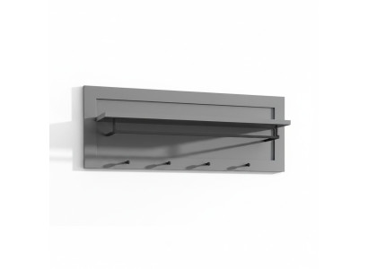Wandgarderobe Garderobenleiste Wandablage Hakenleiste mit Kleiderstange