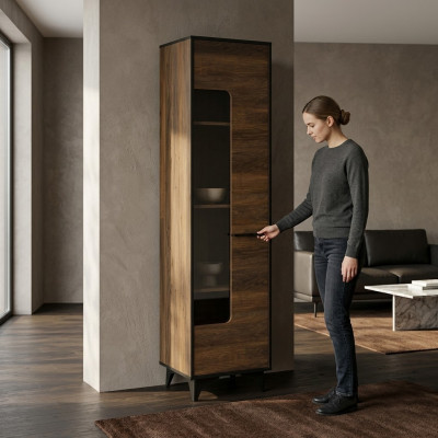 Vitrinenschrank Buffetschrank Anrichte Vitrine Regalschrank Glasvitrine