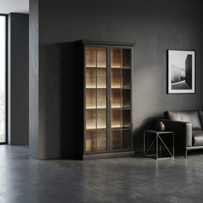 Glasvitrine Buffetschrank Anrichte Vitrinenschrank Küchenanrichte Vitrine