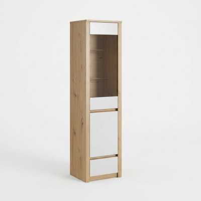 Schrank Vitrinenschrank Buffet Regalschrank Glasfront Glas-Regalböden