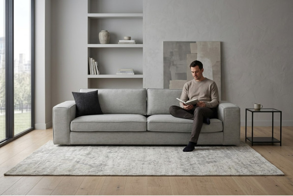 Sofa in modernem Design Leichter Stil und weicher Komfort