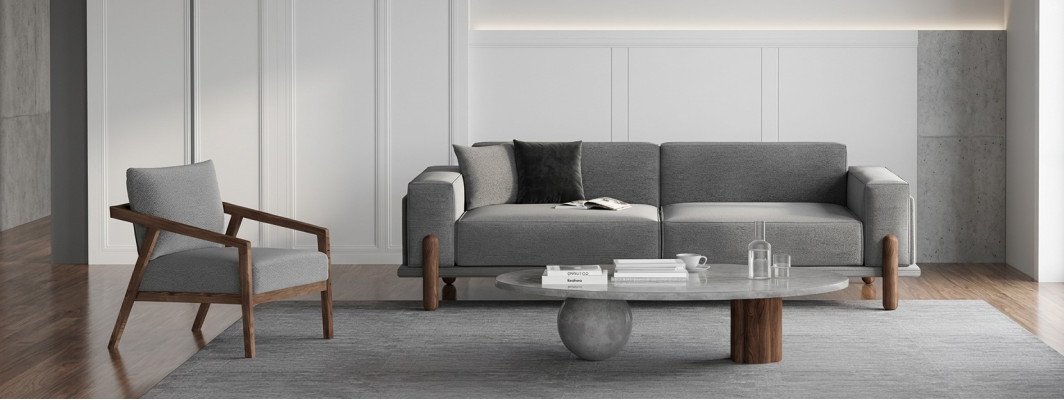 Sofa mit Sessel    Komfort, der immer in greifbarer Nähe ist