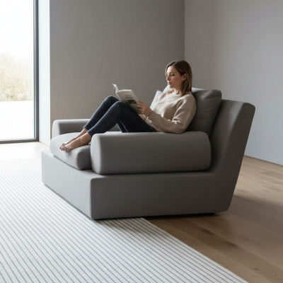 Sessel in modernem Design Ergonomie und Weichheit in einem