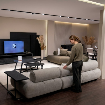 Wohnlandschaft 4-Sitzer Big Sofa Couch Modern Komfortabel Stilvoll