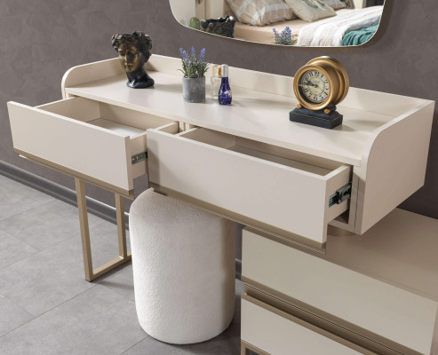 Schminktisch mit Spiegel modern Holz Kosmetiktisch Schlafzimmer