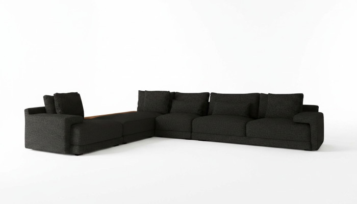 Ecksofa in stilvollem Design Schafft eine Atmosphäre der Entspannung