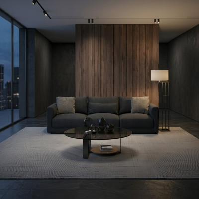 Ein Sofa in stilvollem Design Ästhetik zum Anfassen