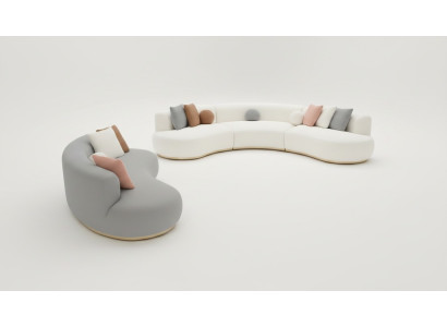 Wohnlandschaft Couch Set Sofagarnitur Sofa Modern Praktisch Stilvoll